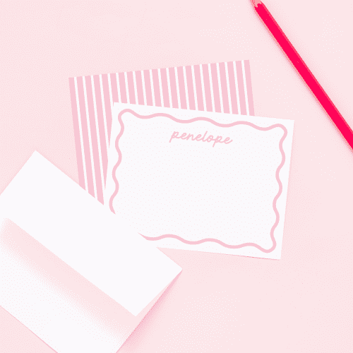 JCSBabyCollectionPersonalizedWavyNotecardListingImage.1 BALLET 01