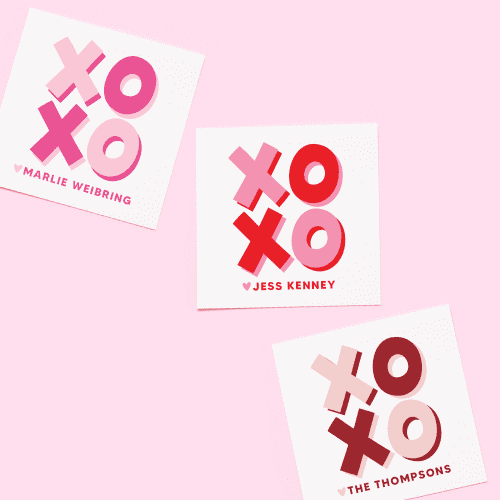 Valentine s 2025 Personalized XOXO Stickers Listing Image