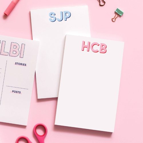 Modern Classics Monogram Notepad